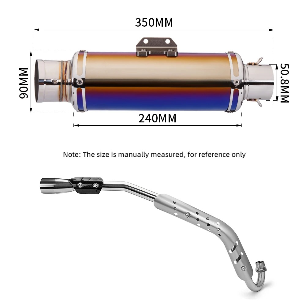 2018-2023 High-Level Full Modification Section Motorcycle Exhaust Pipe for CC110 Cross Cub110 Super Cub110